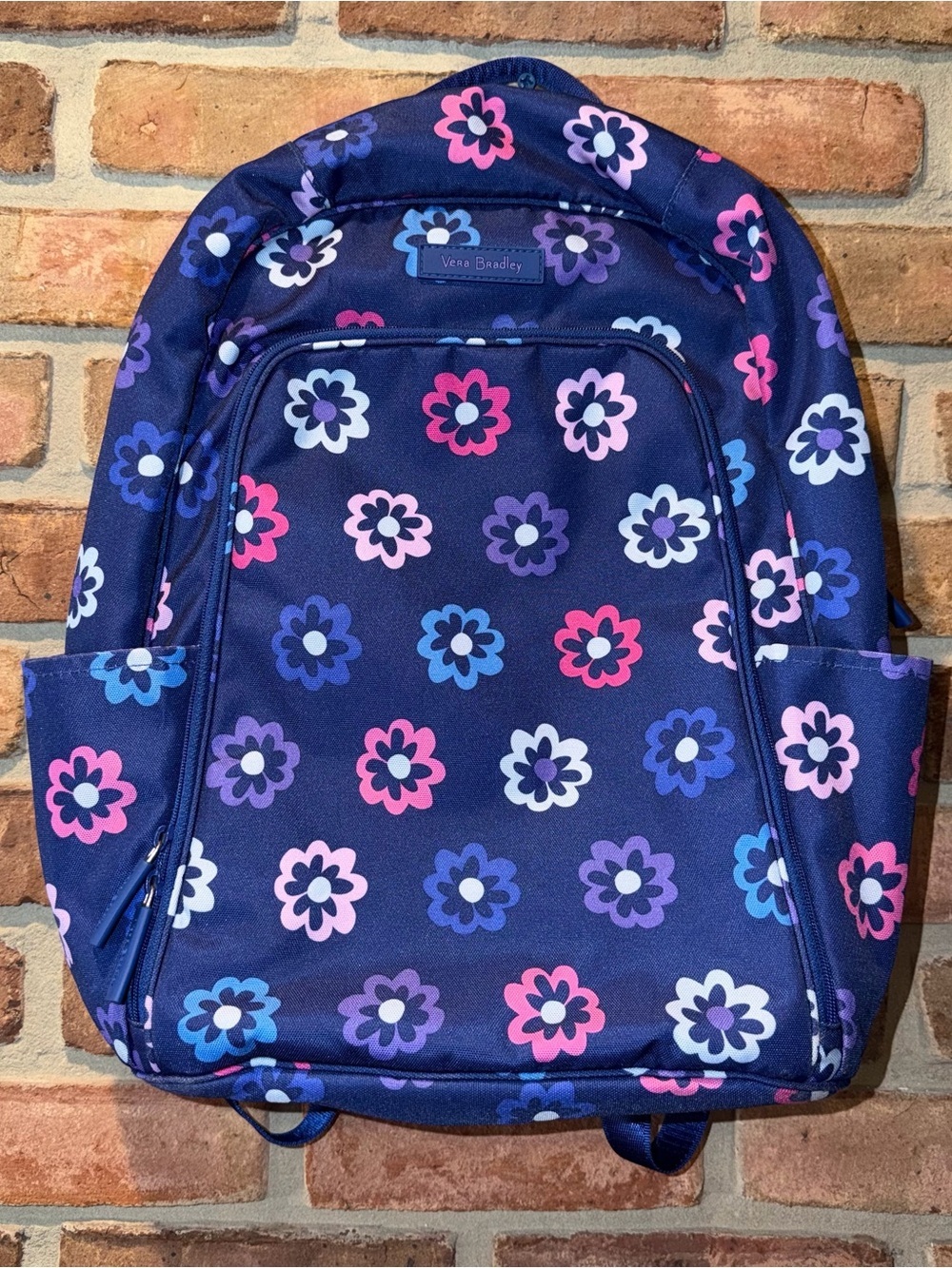 Vera Bradley Lighten Up Backpack & Matching Makeup Bag Ellie Flowers Print